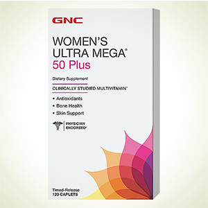GNC：GNC Women's Ultra Mega 50plus 女性复合维生素缓释片 60 粒