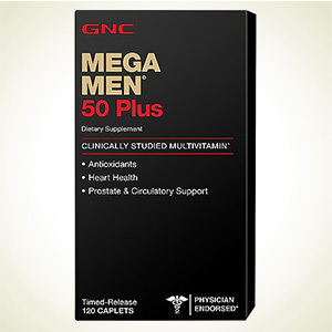 GNC：GNC Mega Men 50 plus 男性复合维生素缓释片 60 粒