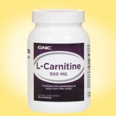 GNC L-Carnitine 健安喜左旋肉碱500mg*60粒 $9.99(约65元)+美境免运