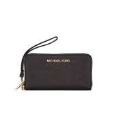 MICHAEL Michael Kors 经典 Jet Set 黑色全拉链钱包额外9折 £63（约583元）