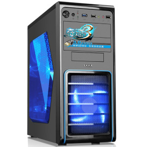 SAMA 先马 奇迹3 中塔机箱（前置USB3.0/全黑化/铁网防尘/支持SSD） 79元包邮