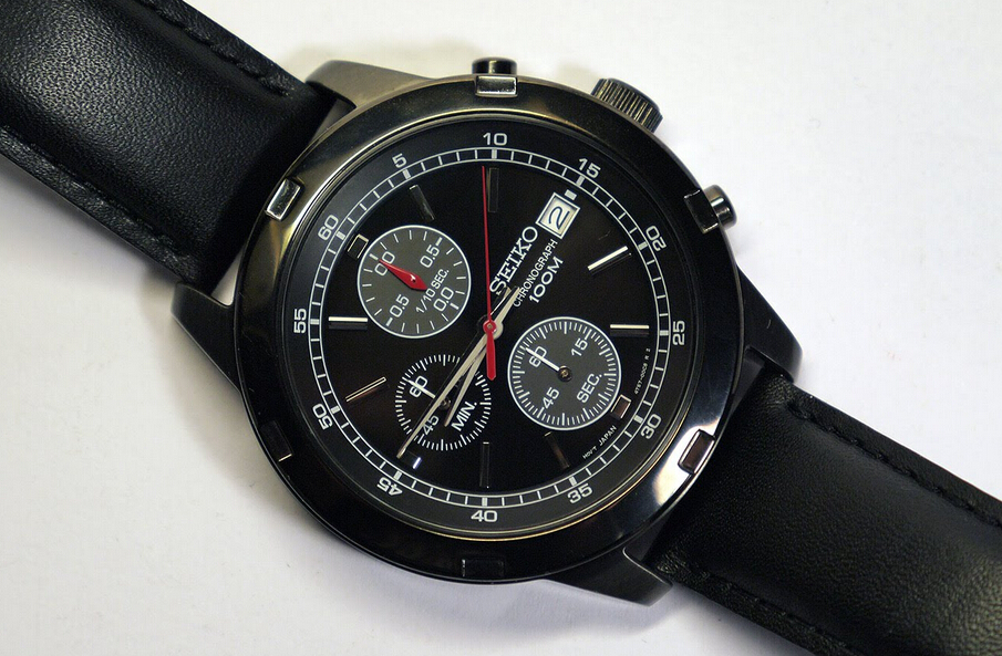 SEIKO 精工 SKS439 三眼计时男士手表
