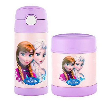 THERMOS 膳魔师 冰雪奇缘成长套装 吸管杯+食物罐 F4013 FF+F3003 FF   折186.7元（249元，第2件5折）