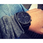 Fossil Nate系列时尚三眼大表盘男表 JR1354
