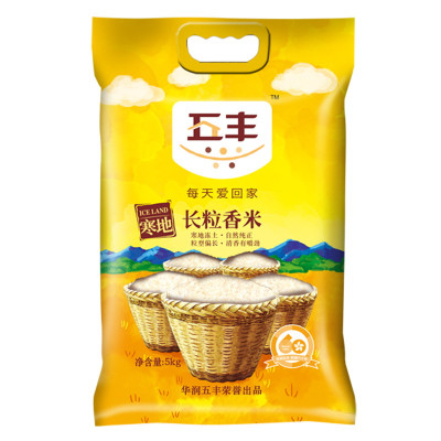 限西南：五丰寒地   长粒香米5kg 22.95元