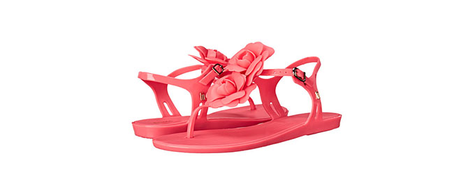 Melissa Shoes Solar Garden 粉色可爱花朵凉鞋