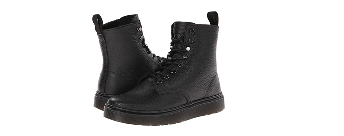 码数全！Dr. Martens Disc 8-Tie 女款真皮短靴