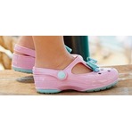 Crocs Kids Carlie Glitter Bow Clog MJ PSj儿童洞洞鞋