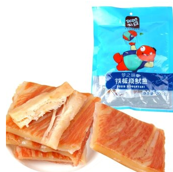 囤货好价！TAODO淘豆   铁板烧鱿鱼200g 折7.95元(15.9元，199-100)