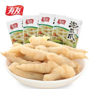 有友 泡椒鸡爪 95g*4袋*4份   