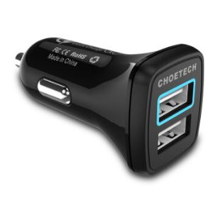 CHOETECH QC3.0快充车载充电器（30W，双USB）   