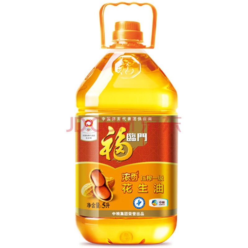 福临门 浓香压榨一级花生油 5L 折75元（89.9,168-30）