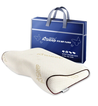 拼单好价！AiSleep 睡眠博士 蝶型慢回弹磁石护颈枕头 折55.7元（69，200-40）