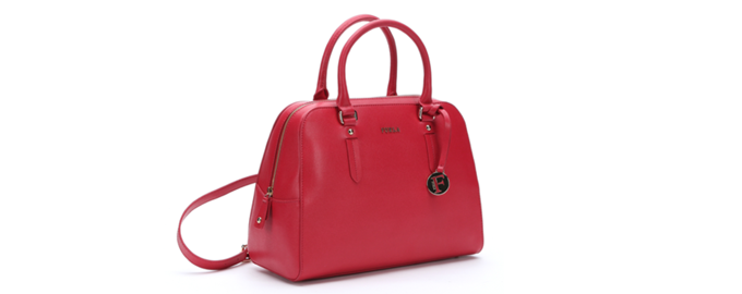 FURLA 芙拉 Elena Medium Saffiano 女士真皮单肩包