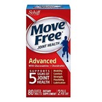 Move Free 葡萄糖胺软骨素和透明质酸 三倍强效补充剂，80粒