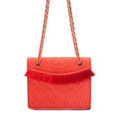 Tory Burch 2016最新 Fleming橘色流苏链条包特价 $315（约2047元）