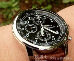 SEIKO 精工 Chronograph系列 SNDC33 男款计时腕表