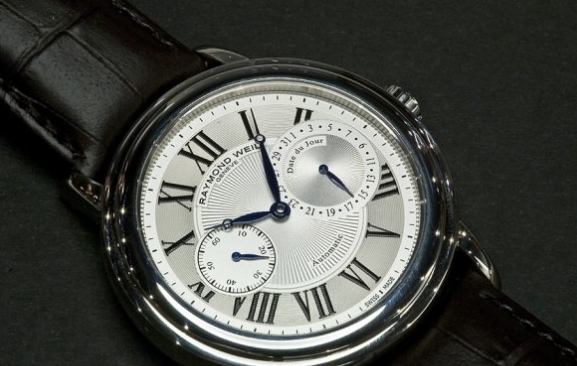 降90刀！Raymond Weil 蕾蒙威 经典大师系列 小秒针自动机械男表 2846-STC-00659