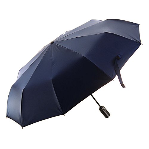 德国高级雨具！Lotosblume 10骨超强防风防晒黑胶晴雨伞 99元包邮