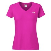 The North Face Reaxion Amp 北面 女式V 领短袖T恤 降至$14.97(约97元)