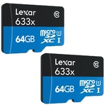 Lexar 雷克萨 MicroSDXC 64GB 存储卡（2个）+价值$30 Vudu影音下载卷