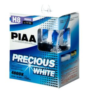 PIAA 远近光替换卤素灯泡 H8 4800K 蓝白光   