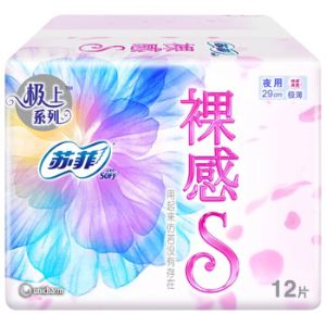 Sofy 苏菲 裸感S 夜用29cm*12片*7包   