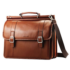 Samsonite 新秀丽 16英寸真皮电脑公文包