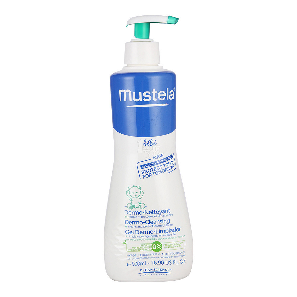 拼单5折： Mustela 妙思乐 贝贝洗发沐浴露 500mL/瓶 折49.5元（ 99元，199-100）