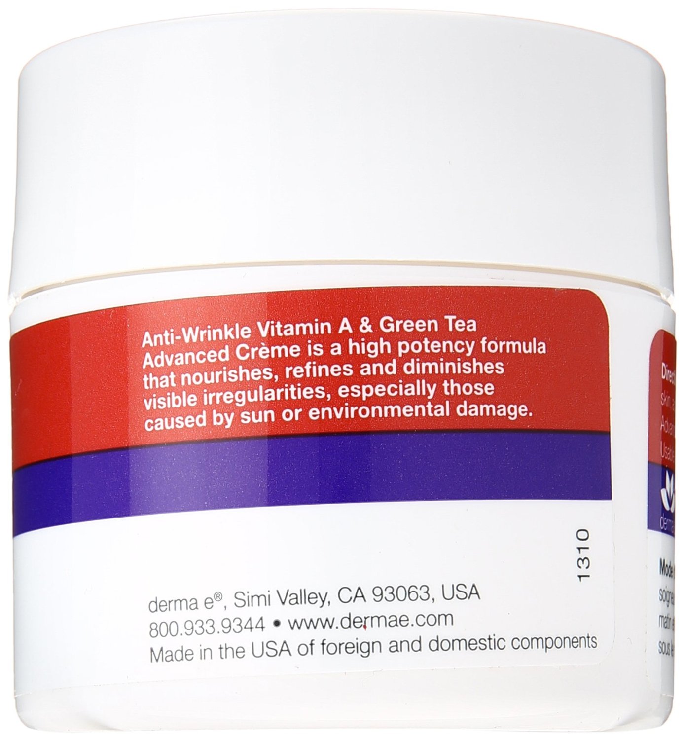 直邮到手约107元！Derma e德玛依 维生素A绿茶保湿面霜56g（￥90.57 + ￥15.62）