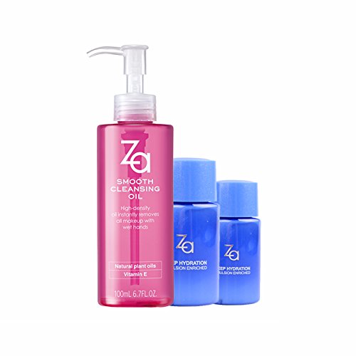 ZA姬芮 净颜两用卸妆油100ml 3件套(净颜两用卸妆100ml+洁面膏30g+化妆水30ml)  折39元（78，满199-100）