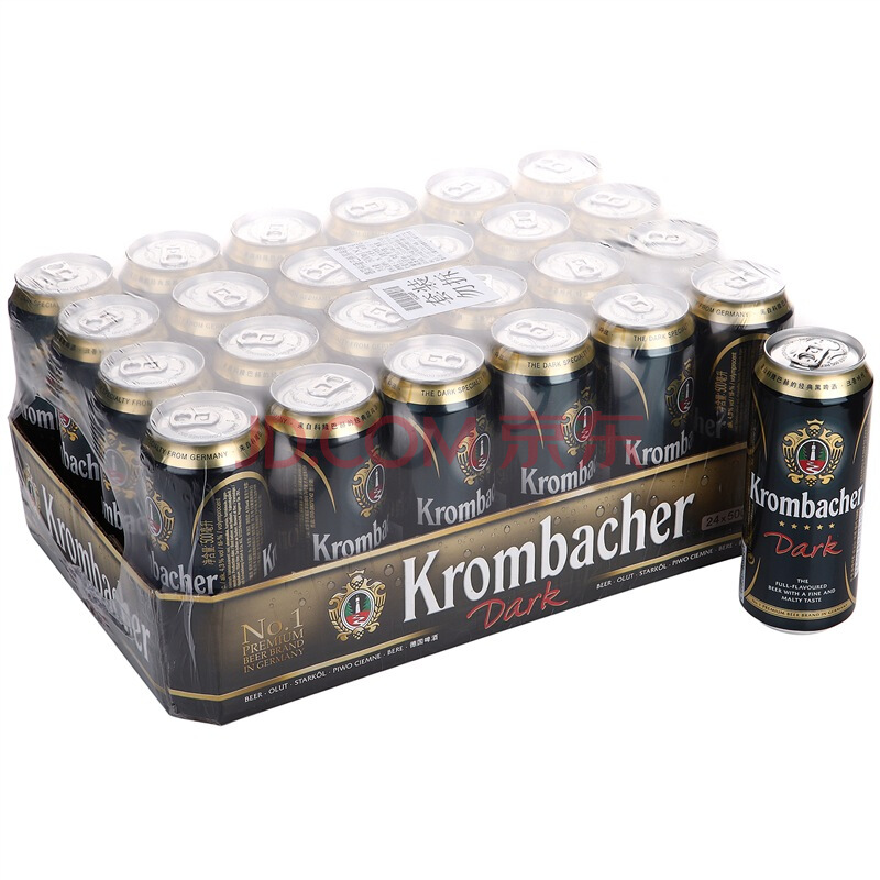 送酒杯：Krombacher 科隆巴赫 黑啤酒 500ml*24听