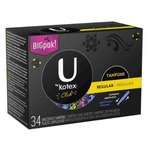 U by Kotex Click 无味卫生棉条-正常流量，34个