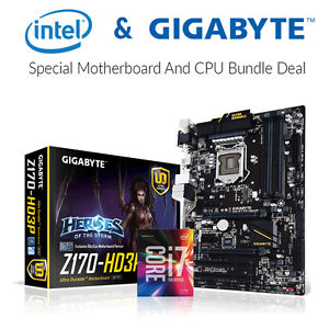 Intel英特尔 I7-6700K+GIGABYTE技嘉 Z170-HD3P主板套装
