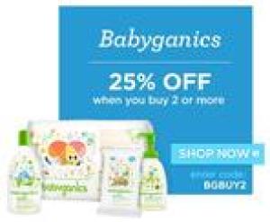 Babyganics宝宝洗护用品热卖 任意2件享额外7.5折优惠