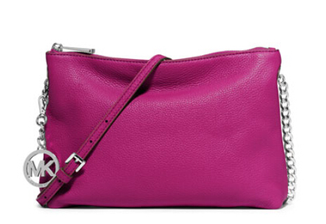 MICHAEL Michael Kors 玫瑰粉真皮链条包