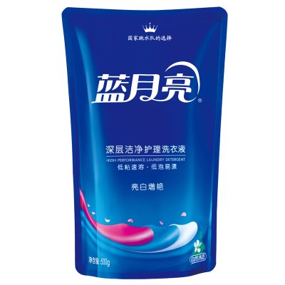 蓝月亮 亮白增艳深层洁净护理洗衣液(自然清香) 500g/袋 折4.5元（8.9元，买2付1）