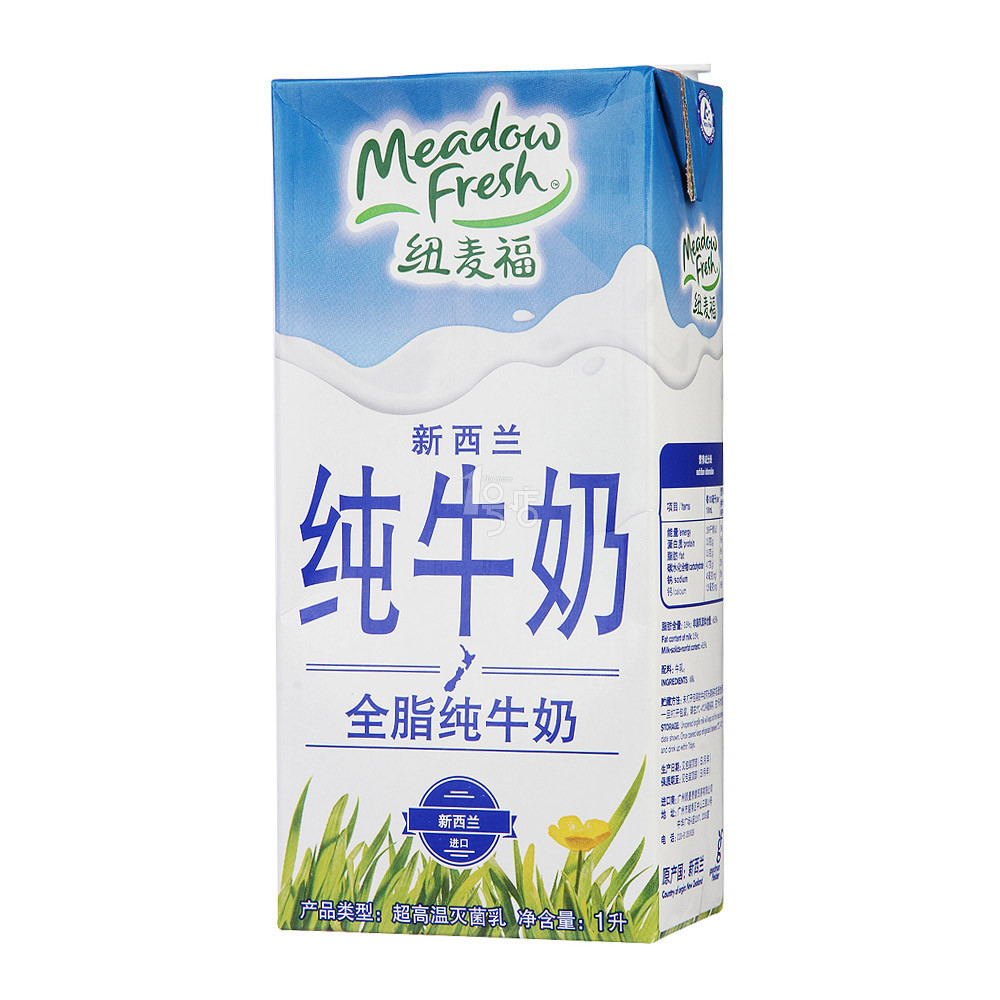 Meadow Fresh 纽麦福 新西兰全脂纯牛奶1L装 折6.4元（8.9,99-30）
