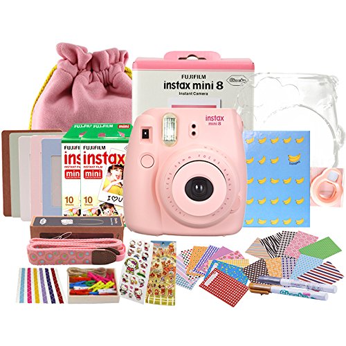 FUJIFILM 富士 checky mini8 拍立得相机 粉色套餐（20张相纸等）