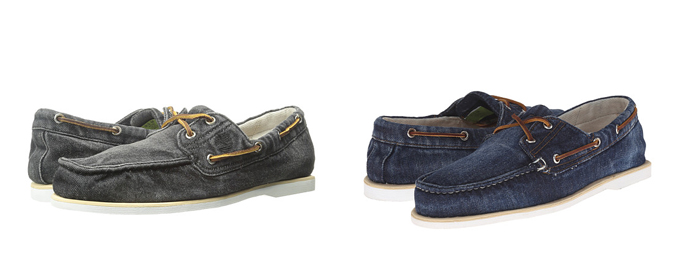 复古风：Timberland 添柏岚 Icon 男款牛仔布船鞋