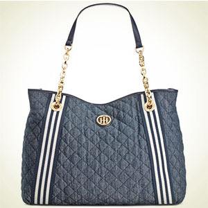 Macy's：Tommy Hilfiger Quilted 女式丹宁手提包