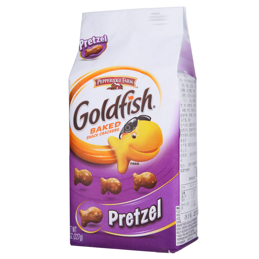 美国进口！PepperidgeFarm非凡农庄 金鱼形椒盐饼干227g  折13.3元（25.8元，199-100）