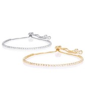 纯银镀18K 金施华洛世奇元素水晶手链 特价$12.99(约85元)