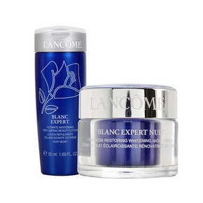 兰蔻 新臻白套装 美容液50ml+晚霜15ml