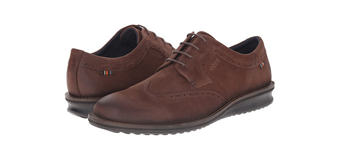ECCO 爱步 Contoured Oxford 雕花牛津皮鞋