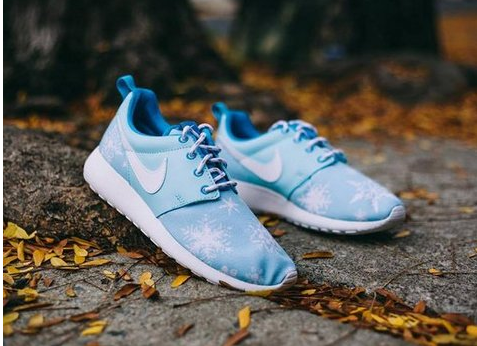 成人可穿！Nike耐克Roshe Run Print大童款跑鞋