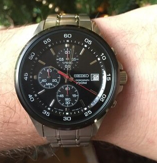 Seiko 精工 Chronograph SKS491 男士石英手表