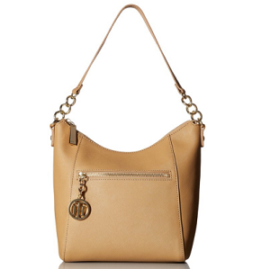 Tommy Hilfiger Sharon Text Leather Hobo 女士单肩包