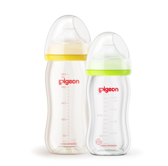 Pigeon 贝亲 宽口径PPSU奶瓶240ml+玻璃奶瓶160ml 128元包邮