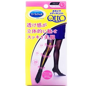 日本进口 爽健Dr.Scholls QttO薄款 纤腿袜2件   